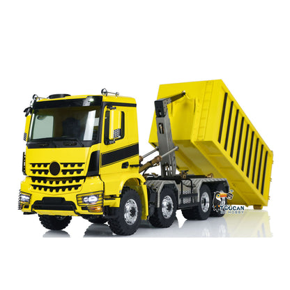 LESU 1/14 Camion à benne basculante hydraulique RC en métal avec benne basculante et benne basculante RTR I6S
