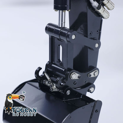 MTM 1/14 EC380 RC 2 Arms Metal Hydraulic PNP Tracked Excavator Digger With Ripper Grab