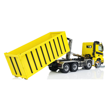 LESU 1/14 Hydraulic RC Dump Truck Metal Roll On/Off Tipper Waste Bin Car RTR I6S