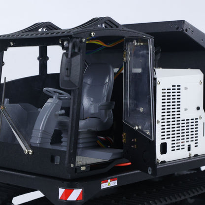 Fast Shipping Metal 1/14 RC Hydraulic Crawler Dump Truck T14R Radio Controlled Tracked Tipper RTR Construction Vehicle ST8 Light Sound Battery