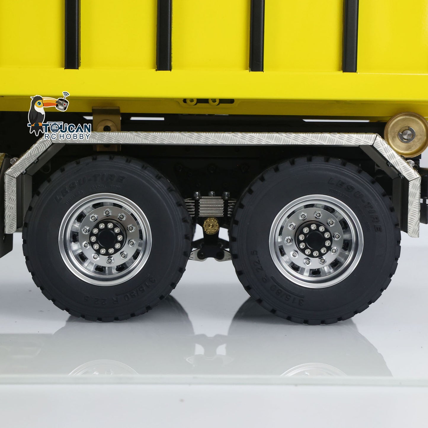 LESU 1/14 Camion à benne basculante hydraulique RC en métal avec benne basculante et benne basculante RTR I6S