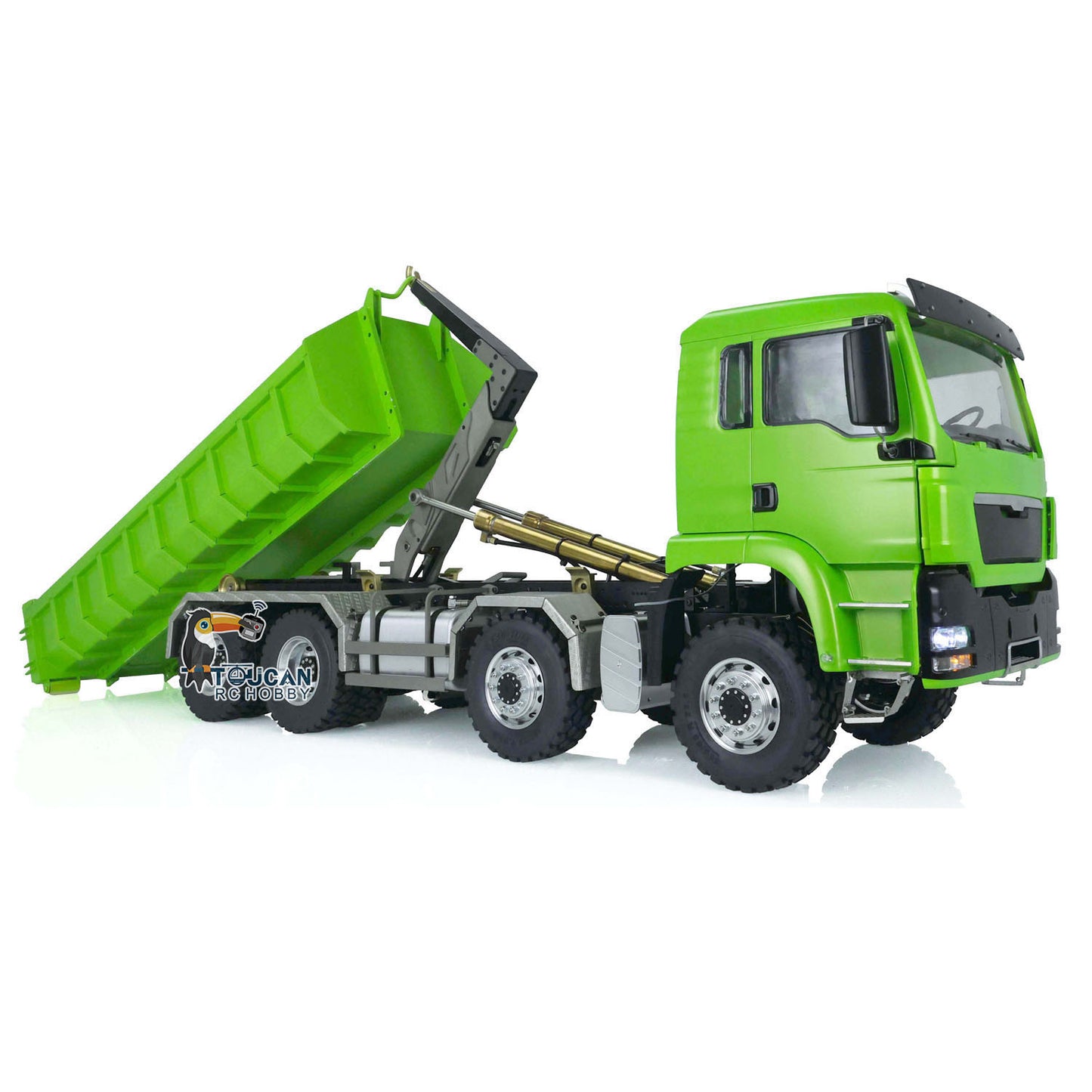 LESU 1/14 MAN TGS Painted Unassembled 8x8 Hydraulic RC Roll On/Off Dumper Truck Tipper 20160901