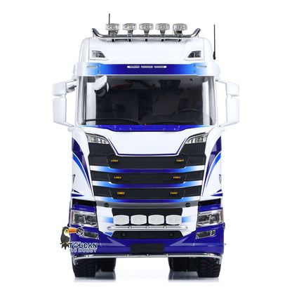 TOUCAN 770S 1/14 Remote Control Tractor Truck 2Speed RTR Model 6x6 Metal Chassis Axle Lock RC Lorry Car Flysky ST8 Radio Smoke