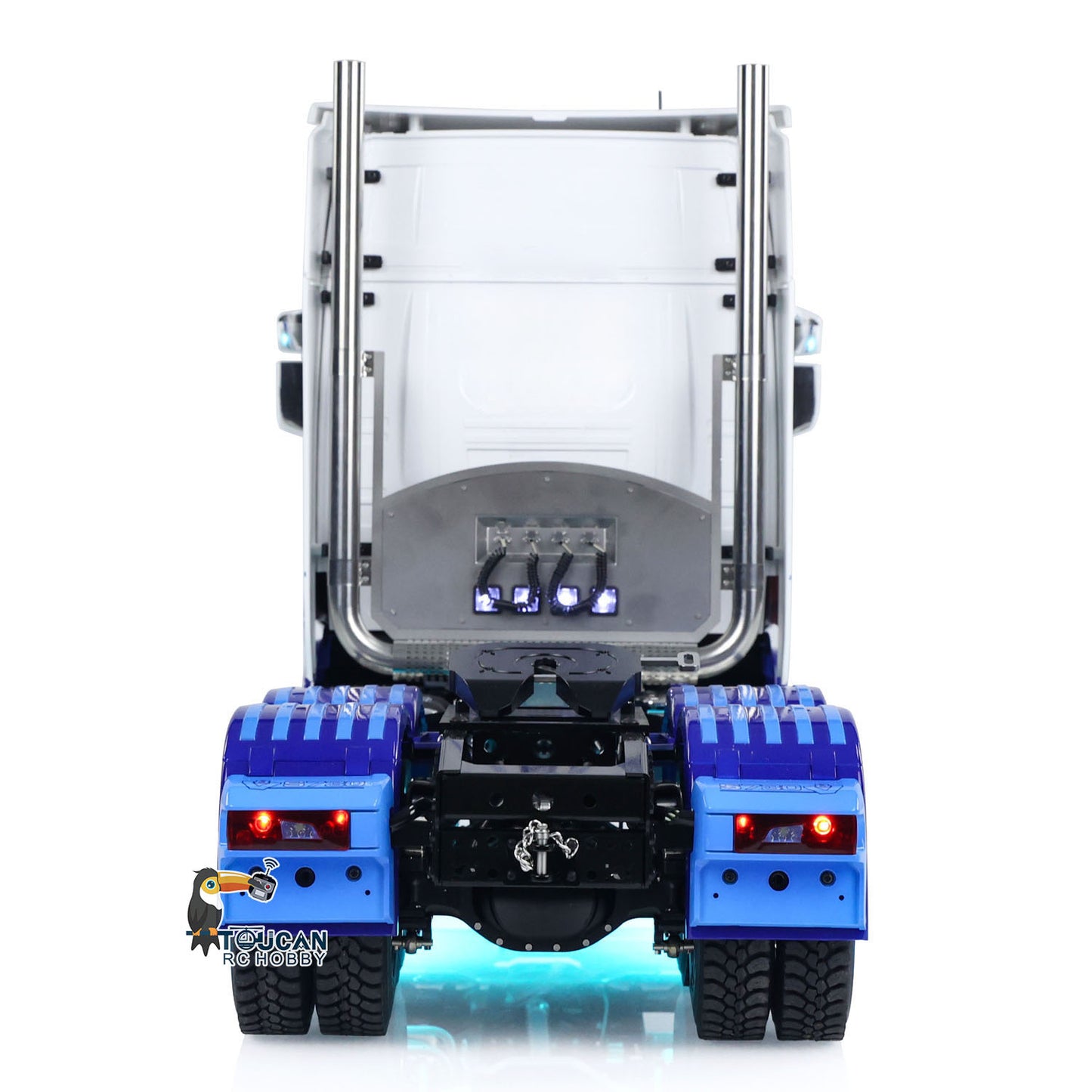 TOUCAN 770S 1/14 Remote Control Tractor Truck 2Speed RTR Model 6x6 Metal Chassis Axle Lock RC Lorry Car Flysky ST8 Radio Smoke