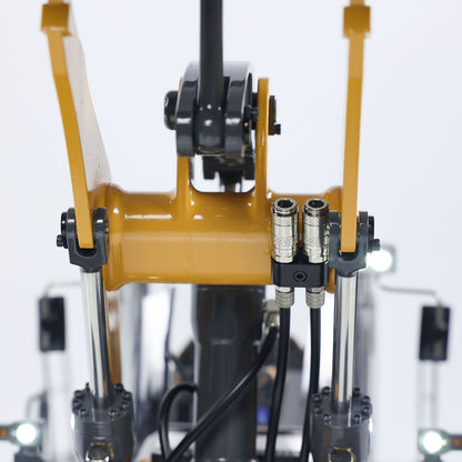 US STOCK XDRC 580 1/14 Metal RC Hydraulic Loader RTR Engineering Vehicles Smoke Lights