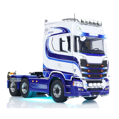 TOUCAN 770S 1/14 Remote Control Tractor Truck 2Speed RTR Model 6x6 Metal Chassis Axle Lock RC Lorry Car Flysky ST8 Radio Smoke