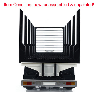 US STOCK 1/14 TOUCAN RC 3Axle Timber Truck Pole Tractor Flatbed Semi Trailer KIT Model