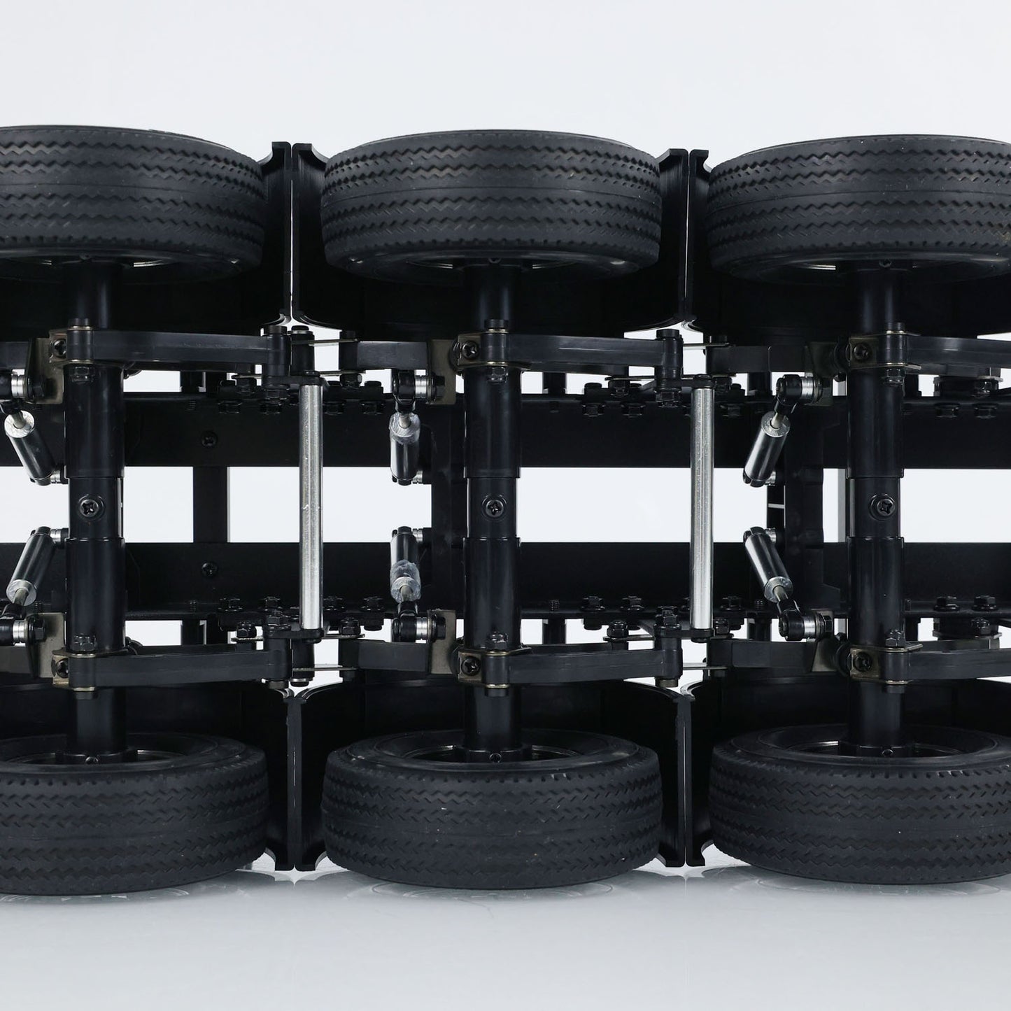 US STOCK 1/14 TOUCAN RC 3Axle Timber Truck Pole Tractor Flatbed Semi Trailer KIT Model