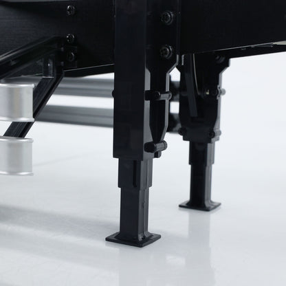 US STOCK 1/14 TOUCAN RC 3Axle Timber Truck Pole Tractor Flatbed Semi Trailer KIT Model