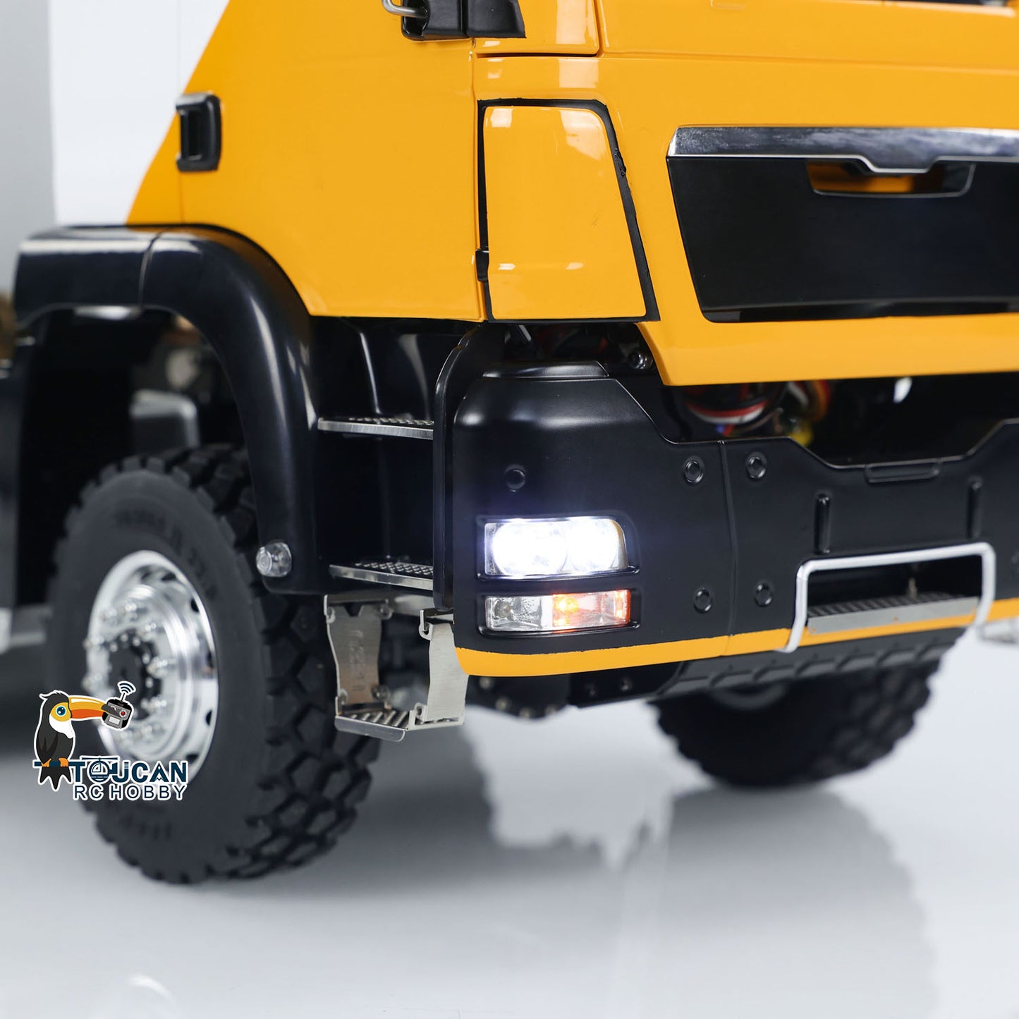 LESU 8x8 1/14 RC Hydraulic Roll On Dumper Truck RTR Radio Control Full Dump Cars Lights Sounds