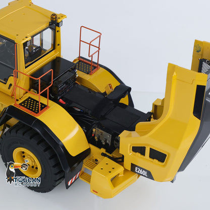 US STOCK Metal 1/14 Hydraulic RC Loader E260L RTR Radio Control Heavy Machine Car Battery