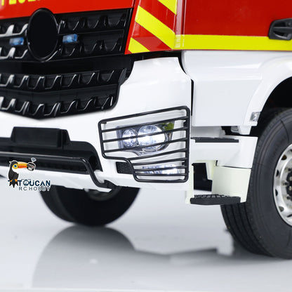 1/14 4X2 Metal Chassis Electric Lift Ladder Truck RC Fire Truck ST8 Radio 2Speed Full Metal Differential Axle