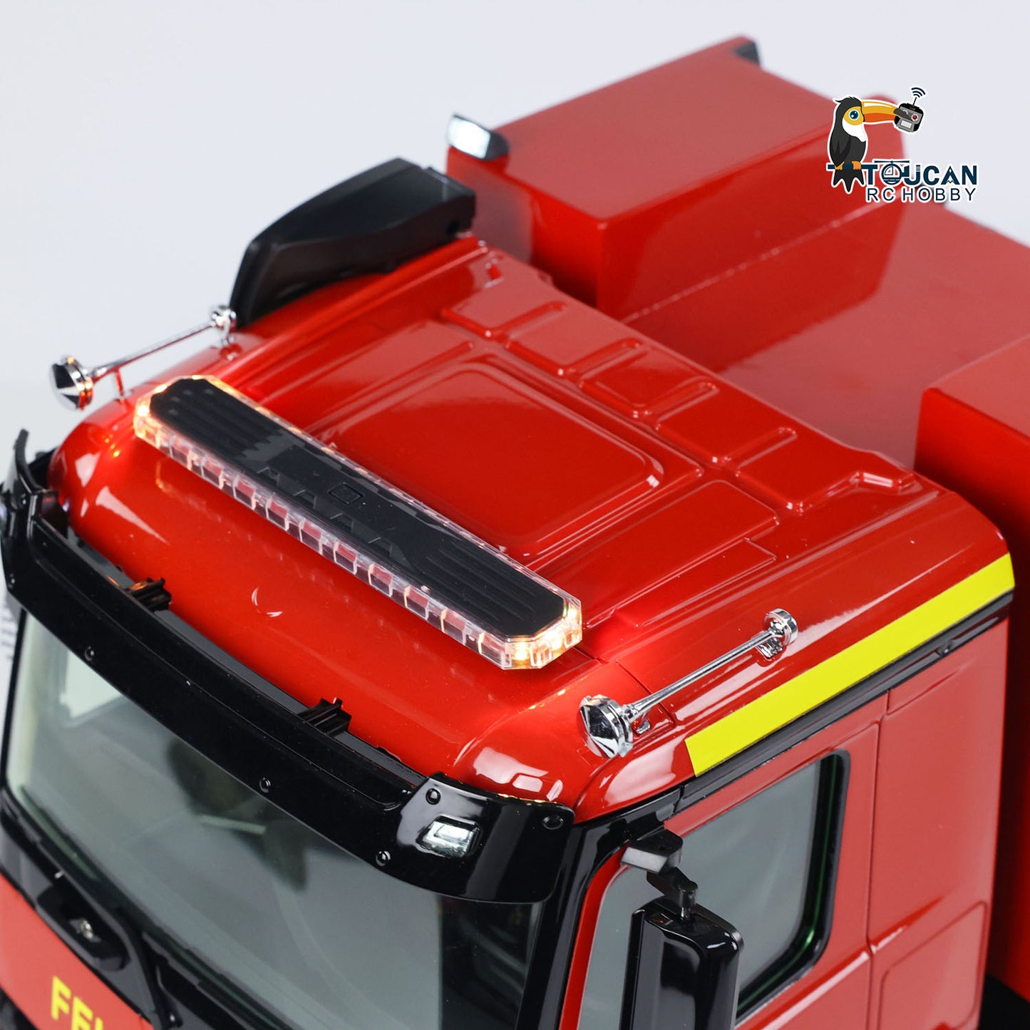 1/14 4X2 Metal Chassis Electric Lift Ladder Truck RC Fire Truck ST8 Radio 2Speed Full Metal Differential Axle