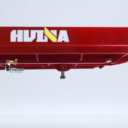 3 Axle Plastic Semi Trailer Flatbed 1502 for 1/18 Remote Control Tractor Truck HUINA 1501 RC Lorry Car Model Upgrade Parts