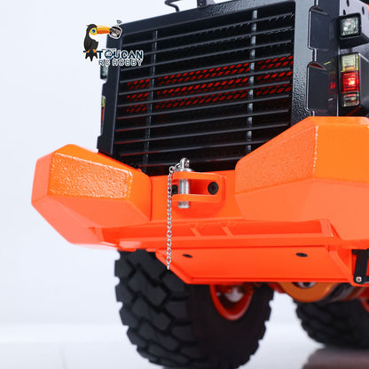 JDM 198 1/14 Hydraulic RC Wheel Loader ZW370 Metal Construction Model 4WD Diff Lock 2 Speed Gearbox Brushless Drive Sound Light