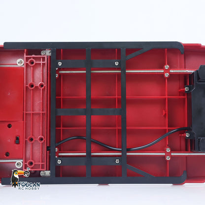 3 Axle Plastic Semi Trailer Flatbed 1502 for 1/18 Remote Control Tractor Truck HUINA 1501 RC Lorry Car Model Upgrade Parts