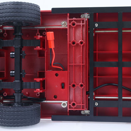 Fast Shipping 3 Axle Plastic Semi Trailer Flatbed 1502 for 1/18 Remote Control Tractor Truck HUINA 1501 RC Lorry Car Model Upgrade Parts