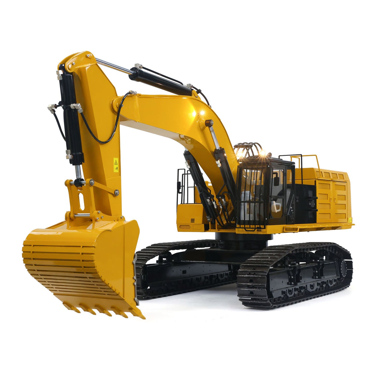 1/8 Metal Remote Control Hydraulic Excavator 390F Heavy Duty 3CH Valves RC Construction Vehicle Car Models RTR Flysky PL18EV Radio