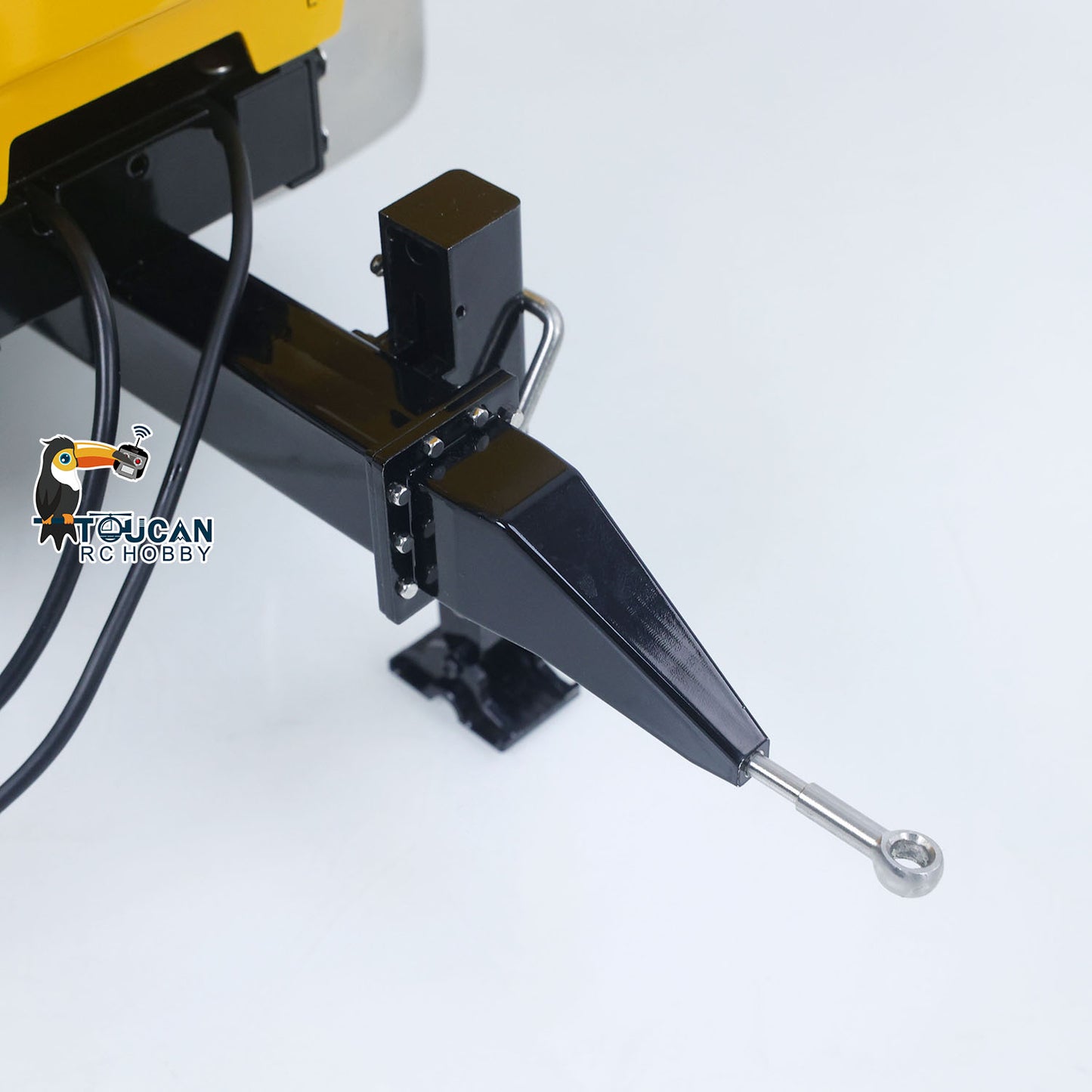 RC Hydraulic Full Dump Trailer for CUT Model 1/14 Remote Control Hydraulic Wheeled Excavator LR914 Engineering Vehicle Painted