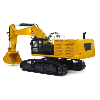1/8 Metal Remote Control Hydraulic Excavator 390F Heavy Duty 3CH Valves RC Construction Vehicle Car Models RTR Flysky PL18EV Radio