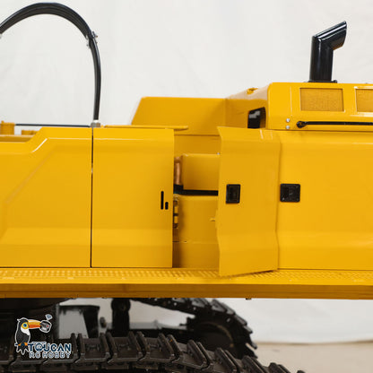 Huge 1/8 RC Hydraulic Excavator 395 Metal Heavy Duty Digger RTR Radio Controlled Construction Vehicles Models Flysky Radio