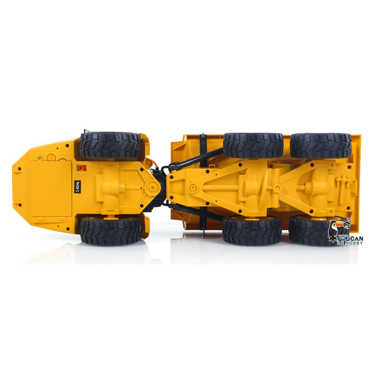 Plastic DoubleE E591 003 1/20 RC Articulated Dumper 6WD Electric Remote Control Truck Motor Battery USB Charging Cable RTR