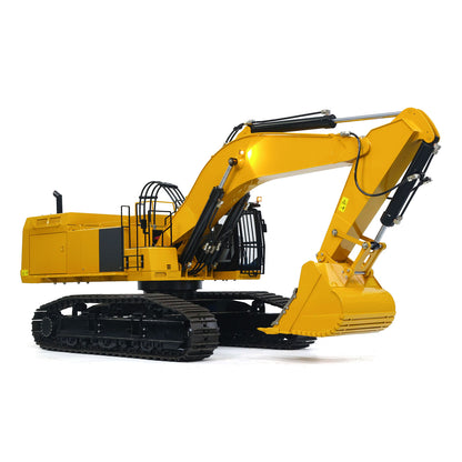 1/8 Metal Remote Control Hydraulic Excavator 390F Heavy Duty 3CH Valves RC Construction Vehicle Car Models RTR Flysky PL18EV Radio
