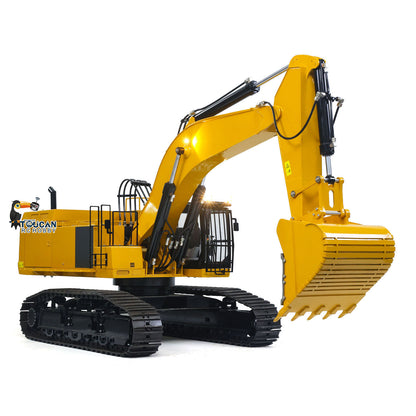 IN STOCK Metal 1/8 390F RC Hydraulic Excavator Digger Shear Scissor Grab Bucket Ripper Quick Released Coupler