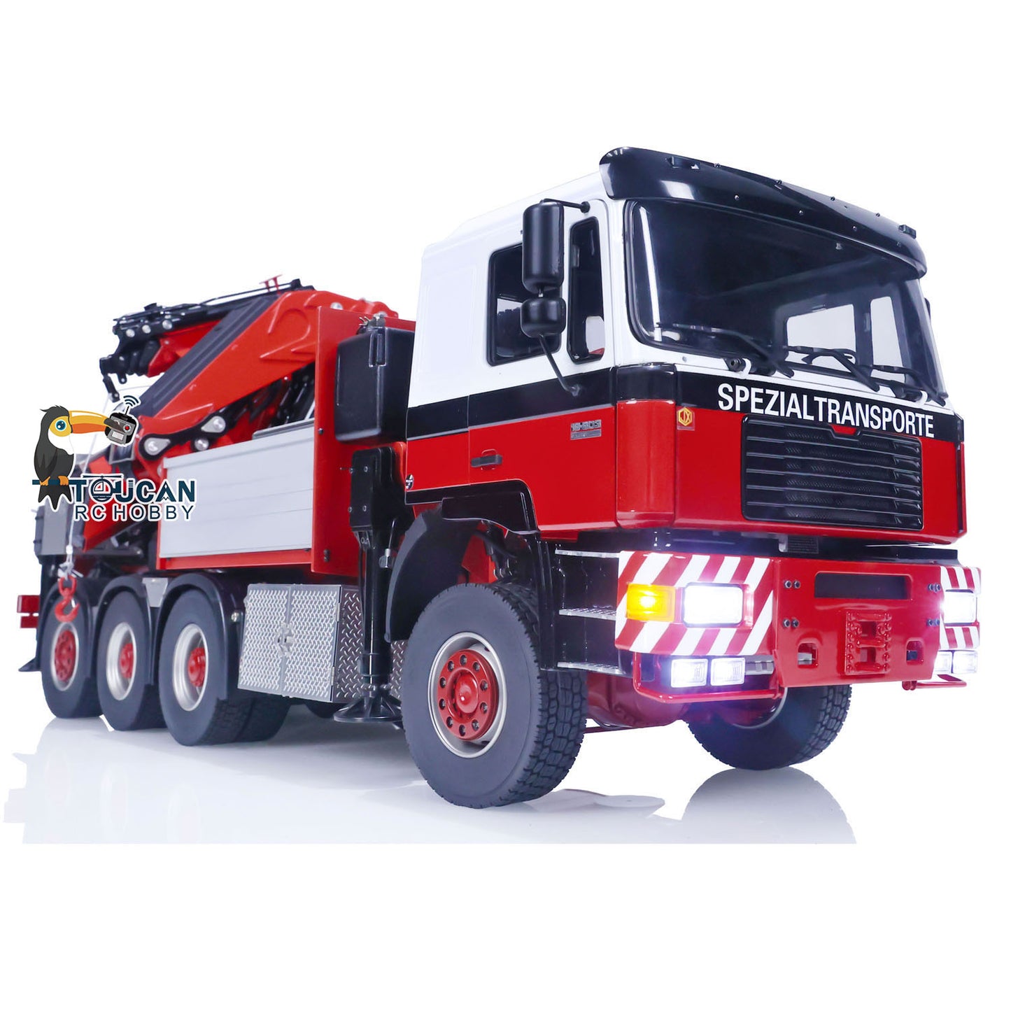 1/14 F2000 8X8 RC Crane Truck F1650 Hydraulic Engineering Car