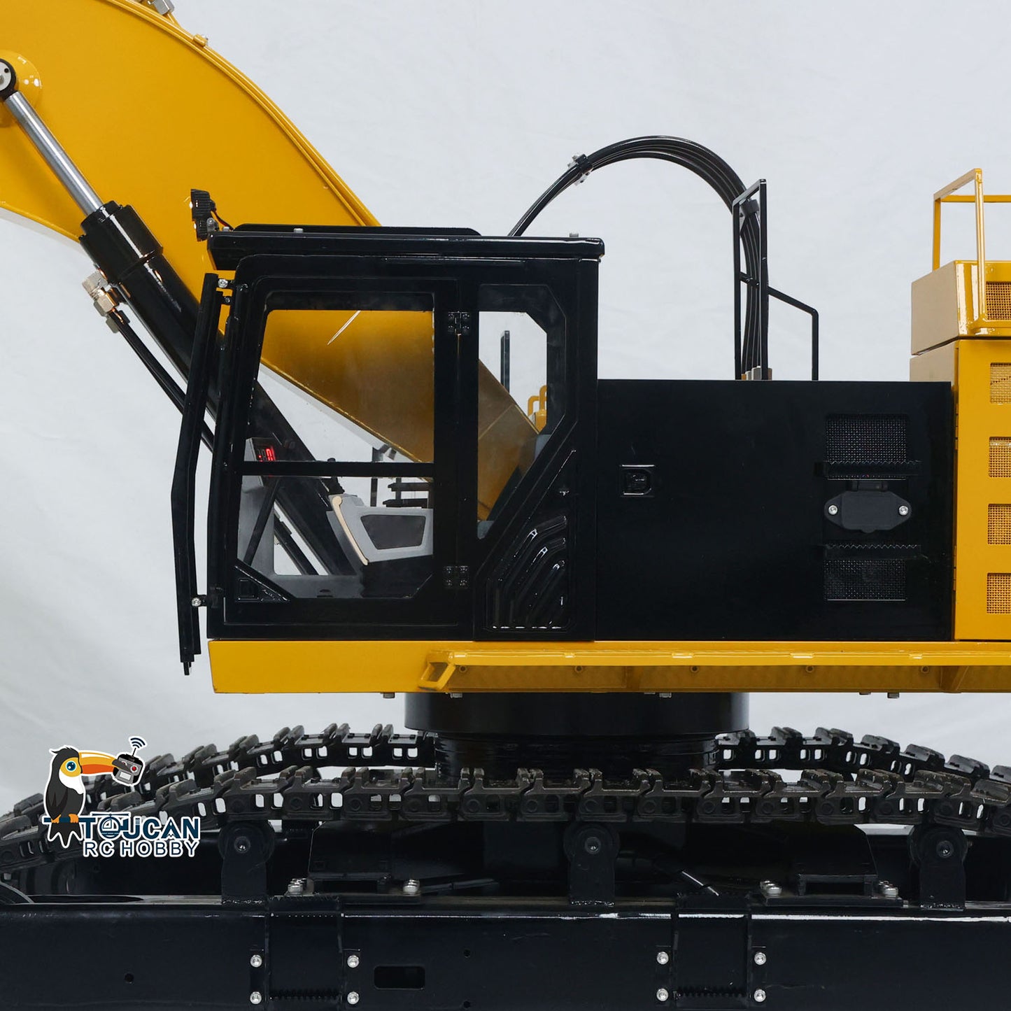 IN STOCK Metal 1/8 390F RC Hydraulic Excavator Digger Shear Scissor Grab Bucket Ripper Quick Released Coupler