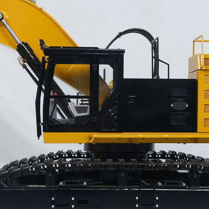 1/8 Metal Remote Control Hydraulic Excavator 390F Heavy Duty 3CH Valves RC Construction Vehicle Car Models RTR Flysky PL18EV Radio