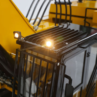 1/8 Metal Remote Control Hydraulic Excavator 390F Heavy Duty 3CH Valves RC Construction Vehicle Car Models RTR Flysky PL18EV Radio