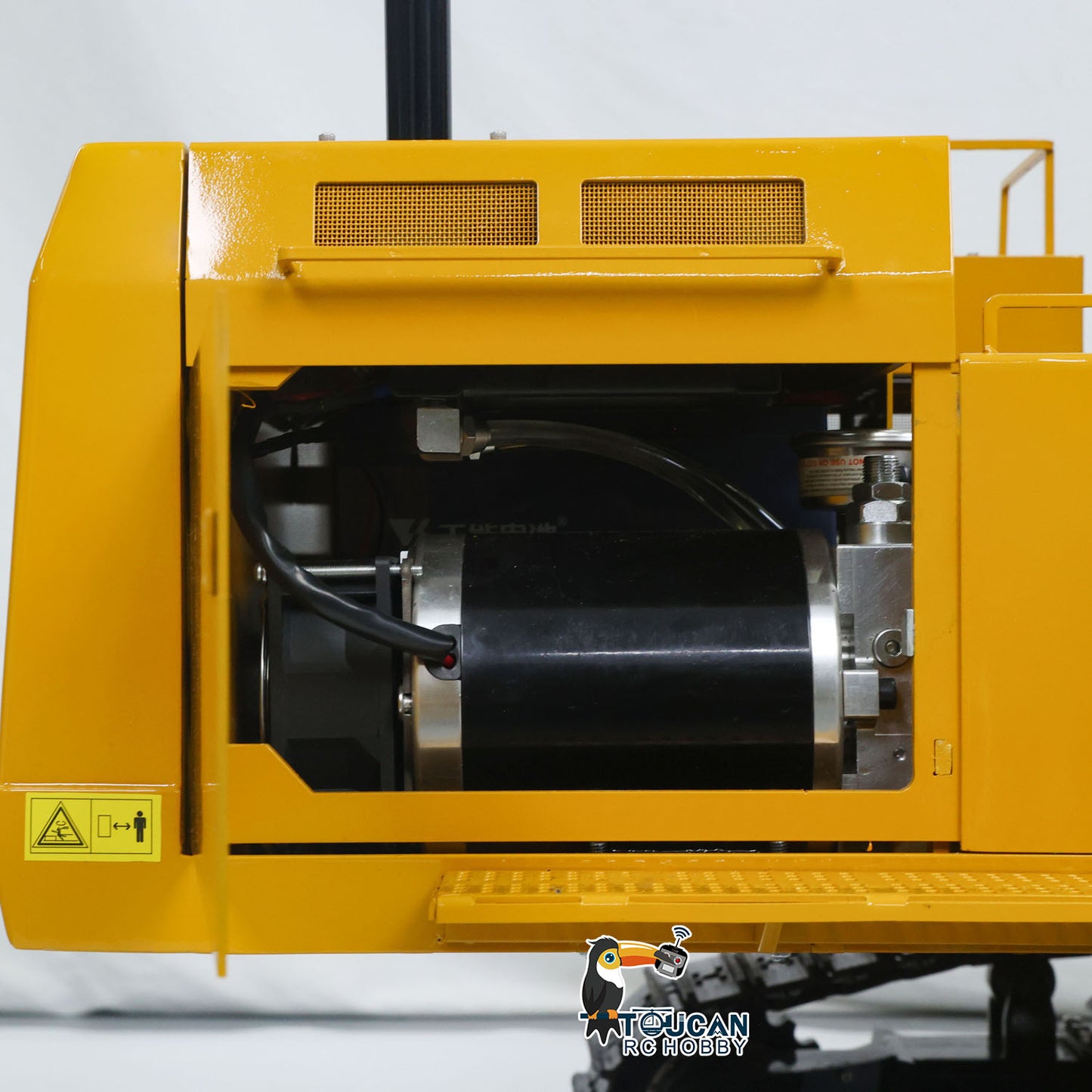 IN STOCK Metal 1/8 390F RC Hydraulic Excavator Digger Shear Scissor Grab Bucket Ripper Quick Released Coupler