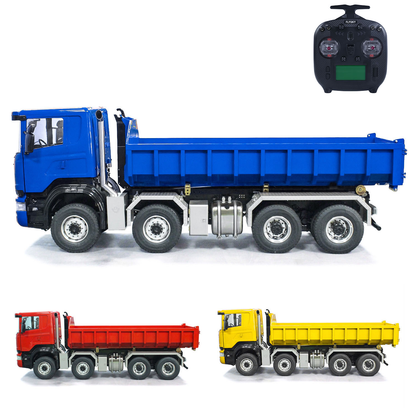 1/14 8x8 PNP RC Hydraulic Roll On/Off Dumper Truck G88 With Metal Bucket