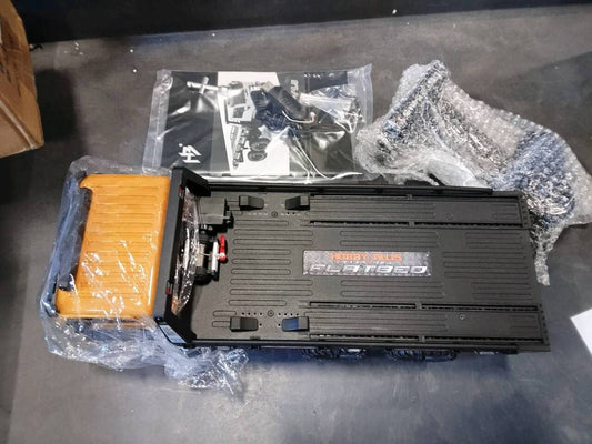 Second Hand CA Stock Hobby Plus 1/18 Remote Control Off Road Car 6X6 RC Flatbed Truck 2Speed Gearbox Flysky ESC 280 Brushed Motor 6CH Radio RTR