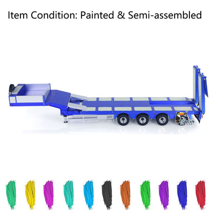 Degree 1/14 Metal 997 Heavy 4Axle Steering Trailer With Rear Ramps