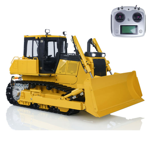1/12 RC Metal Hydraulic Bulldozer D65EX Radio Controlled Heavy Machine Model RTR Construction Car I6S