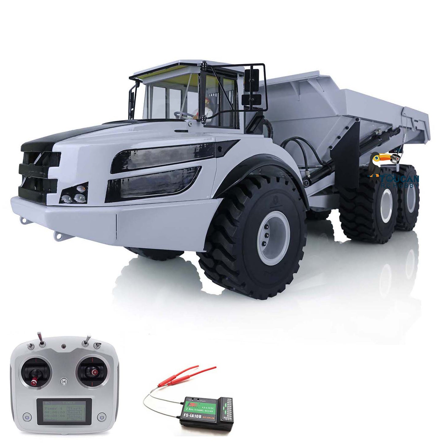 XDRC 1/14 PNP 6x6 Metal Hydraulic A40G RC Articulated Truck Dumper