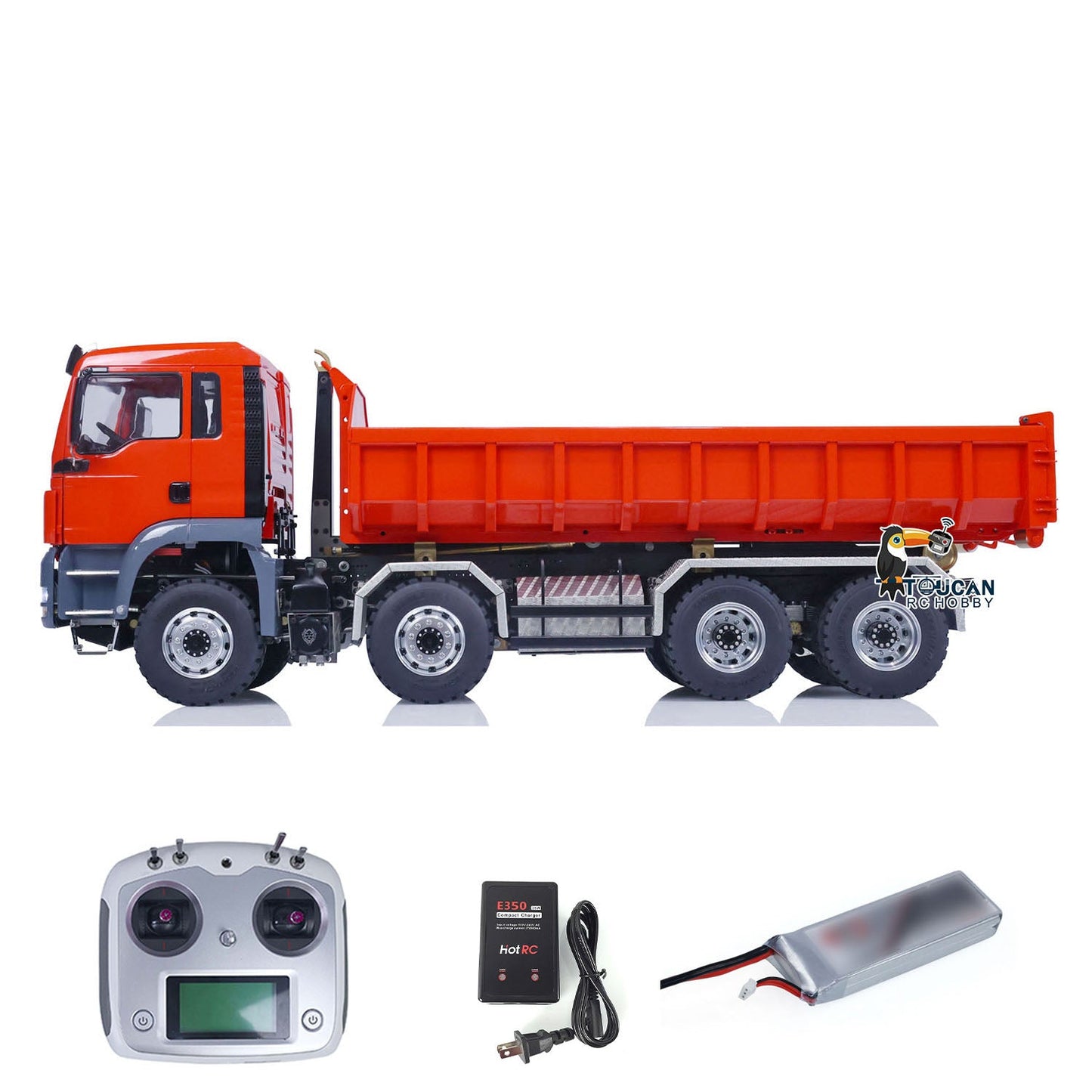 1/14 LESU Hydraulic RC Roll On/Off Dump Truck 8x8 RTR