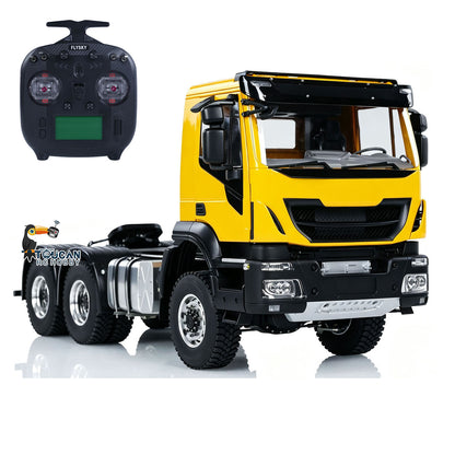 Camion tracteur RC en métal 1/14 6x6 PNP avec boîte de vitesses à 2 vitesses