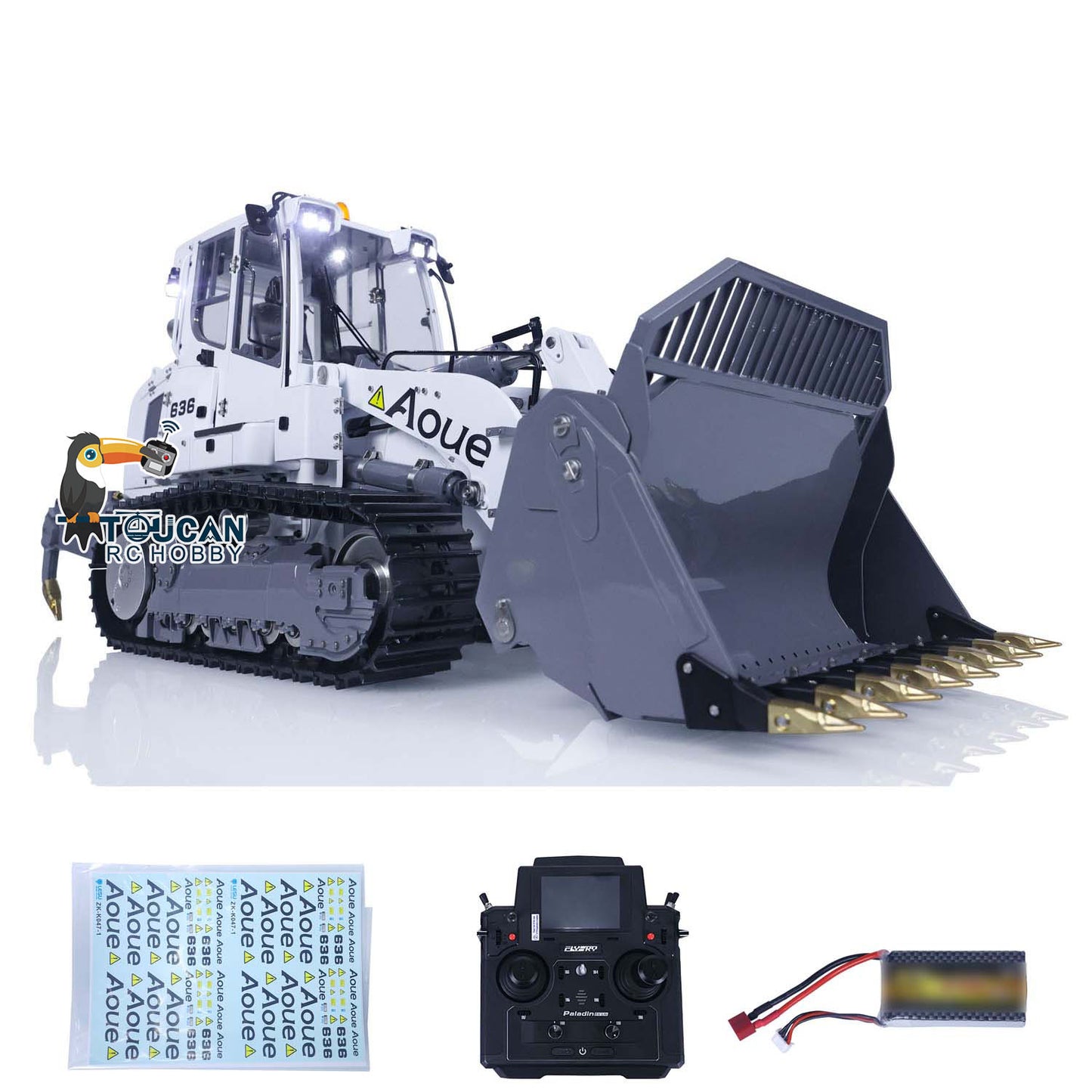 LESU 1/14 636 RTR RC Hydraulic Metal Tracked Loader B0014