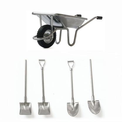 LESU 1/14 Metal Spade Wheelbarrow Model Set for RC Engineering Vehicle Truck Car