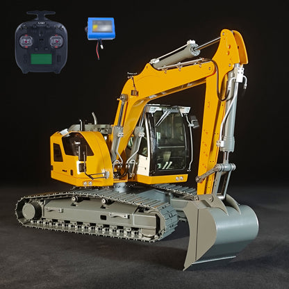 JDM-208 1/14 RC Hydraulic Excavator R920 Metal Remote Control Digger Model ST8 Controller