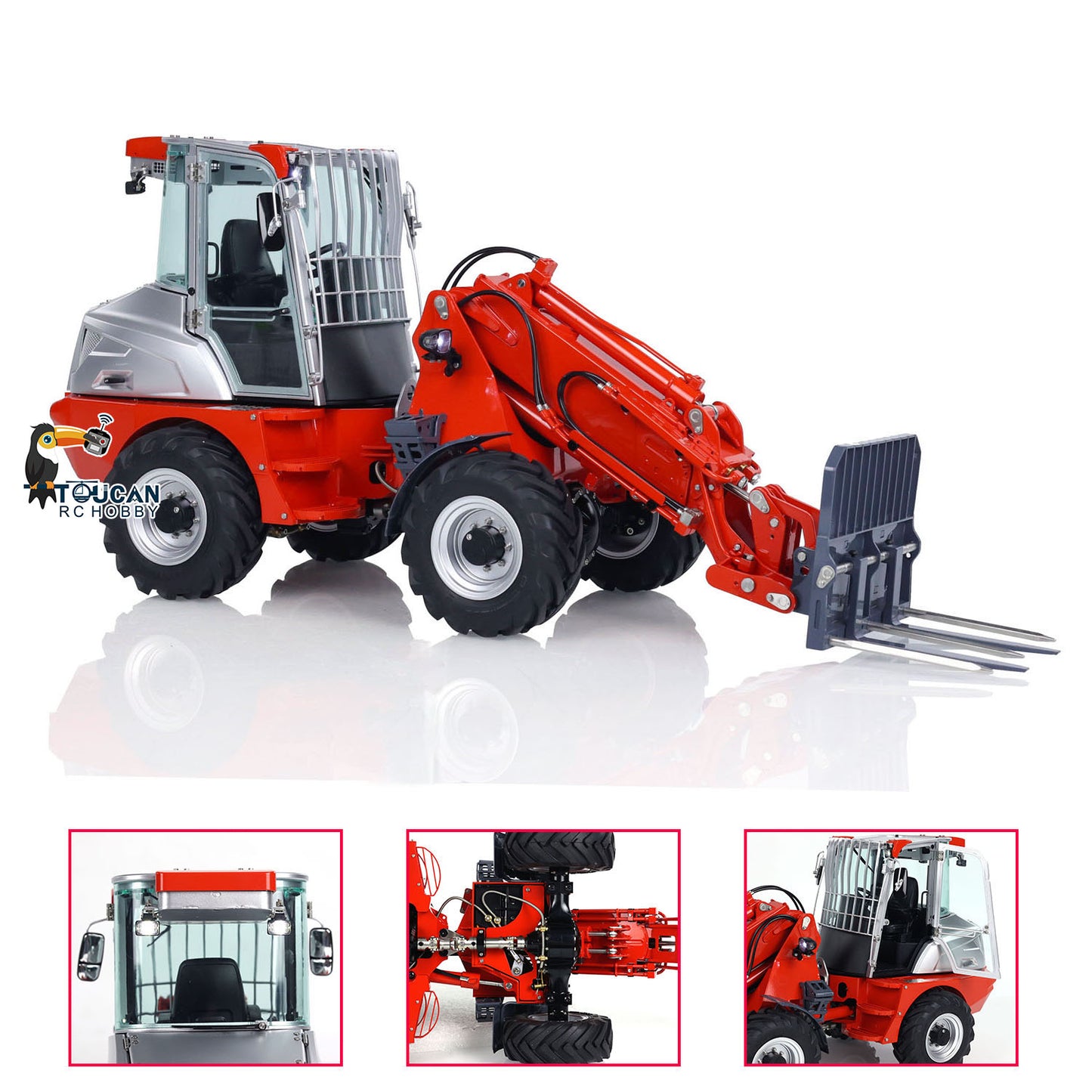 1/14 LESU RC Hydraulic Fork Loader AT1050