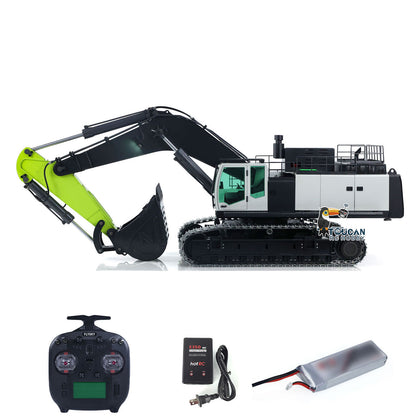 US STOCK Metal RC Hydraulic Excavators 1/12 ZE960G Double Pump RTR Radio Control Digger Construction Vehicle Model Smoke Unit