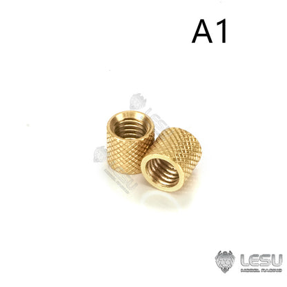 LESU A M3 Metal Straight Nozzle for 1/14 RC Tractor Truck DIY Model Car TAMIYA