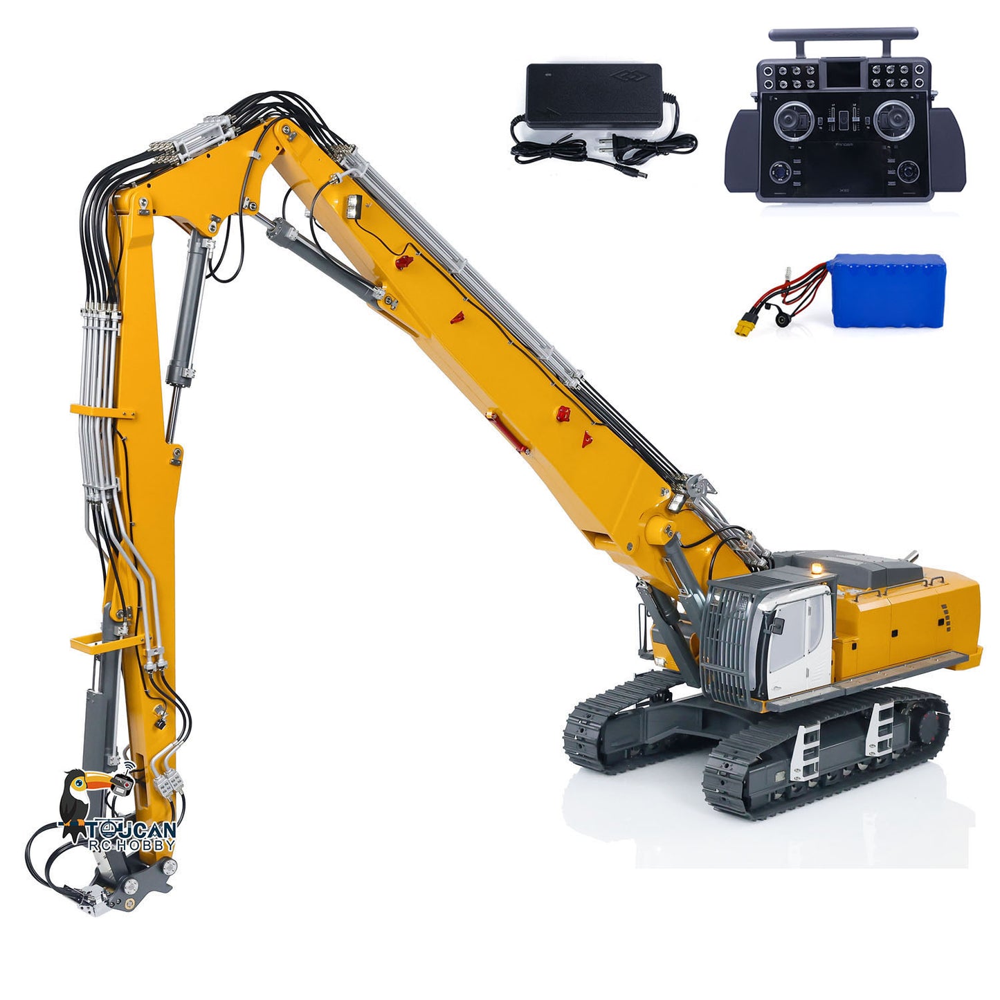 1/14 K970-300 Hydraulic Demonlition RC Excavator With Tandeme XE Remote Controller