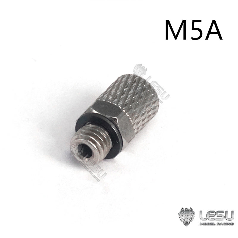 LESU A M3 Metal Straight Nozzle for 1/14 RC Tractor Truck DIY Model Car TAMIYA