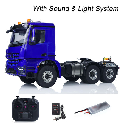 US STOCK 6X6 1/14 Radio Controlled Lorry Car RC Tractor Truck Model Battery RTR NO Lock Differential Axles 2Speed for TAMIYA Semi Trailer