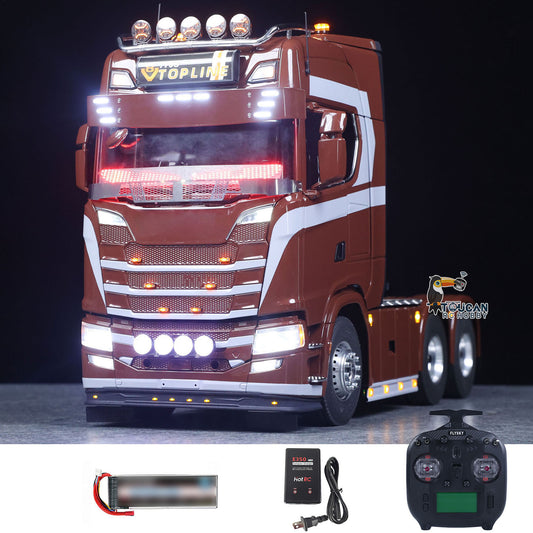 TOUCAN 1/14 Remote Control Tractor Truck 770S 3Speed 6x2 Metal Chassis Axle Lock RC Lorry Vehicle Car Flysky ST8 Radio Ready to Run Model